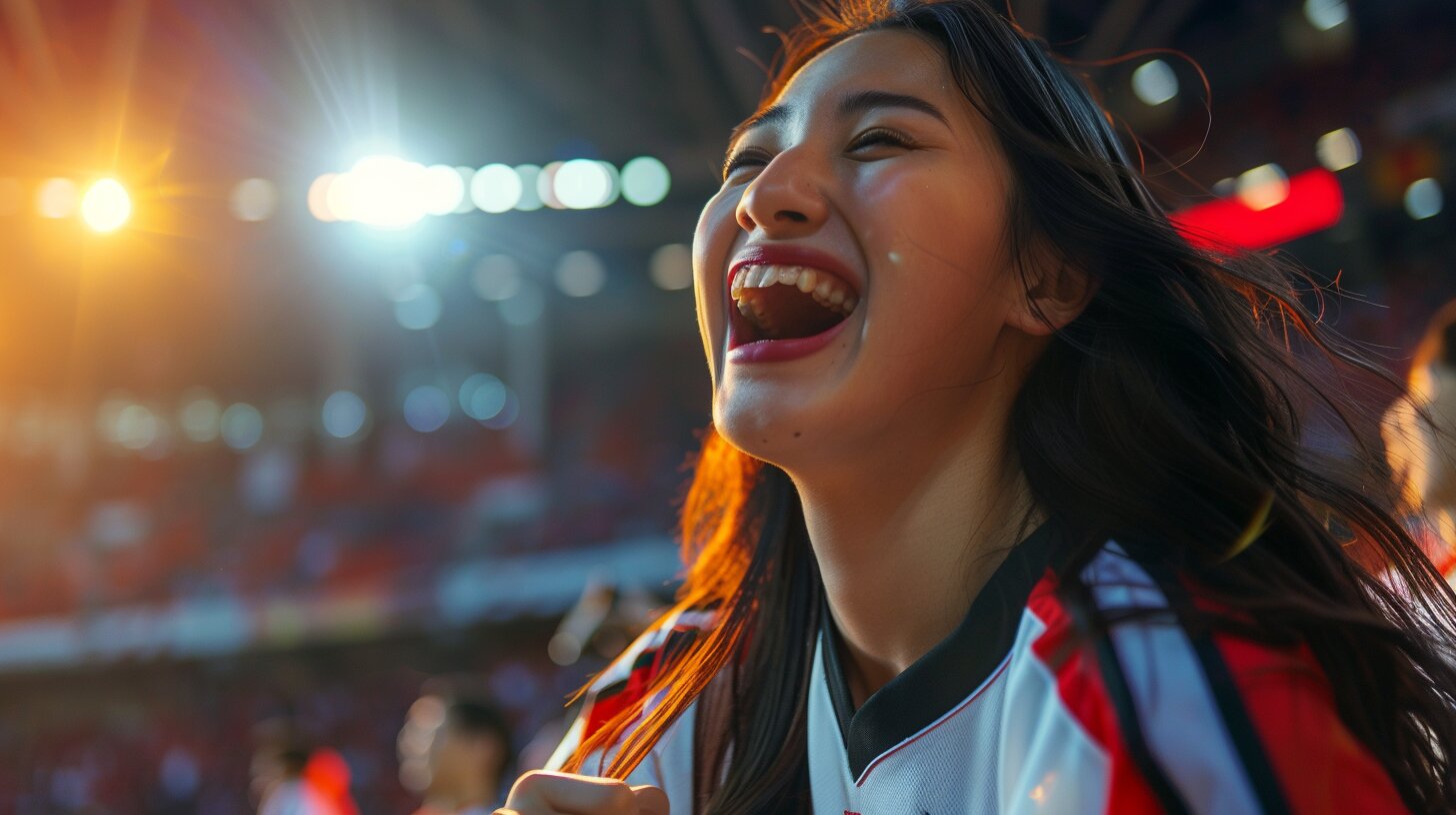 Diverse group of happy Vietnamese gamers enjoying sports betting