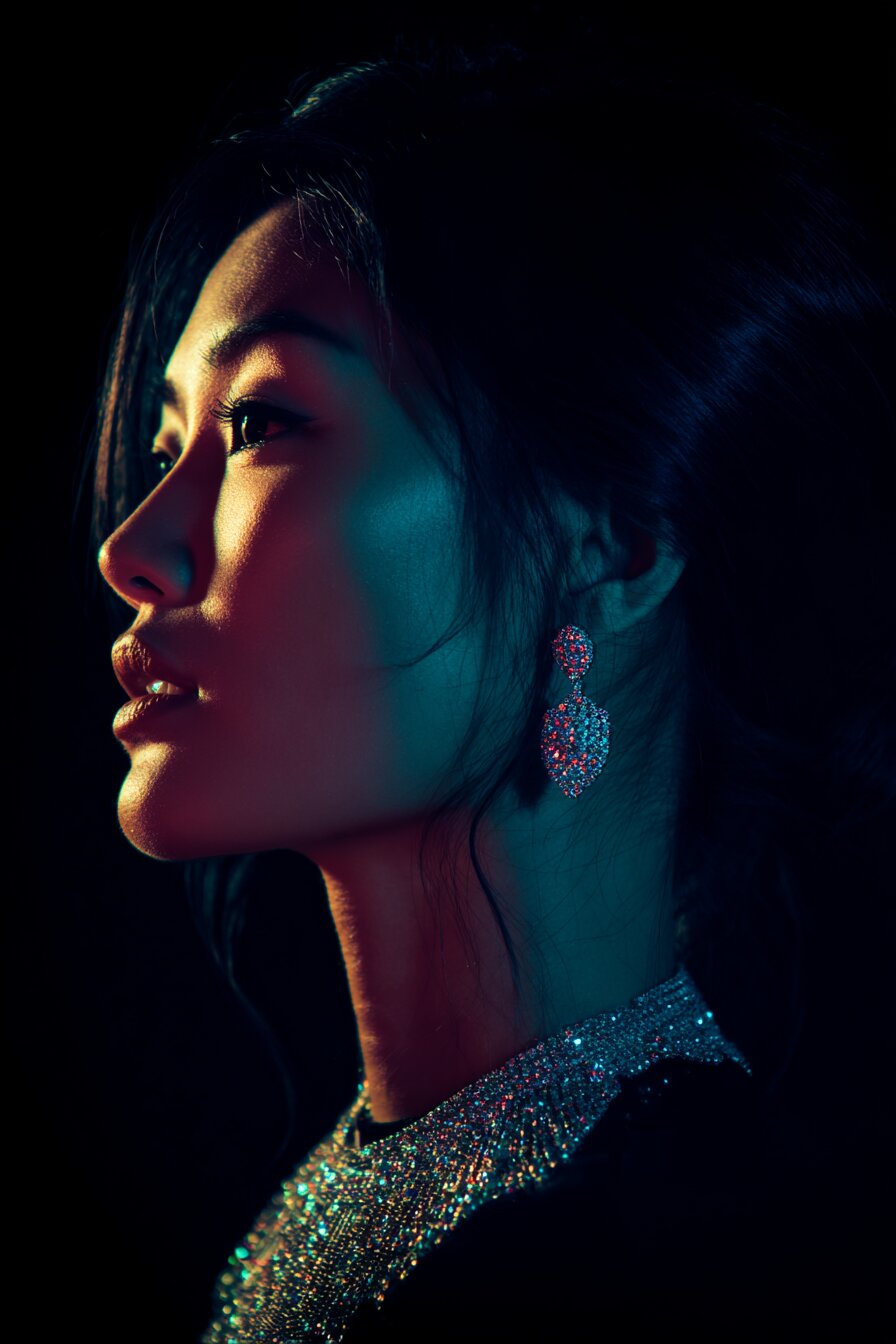 Beautiful Vietnamese woman using Telegram for customer support communication
